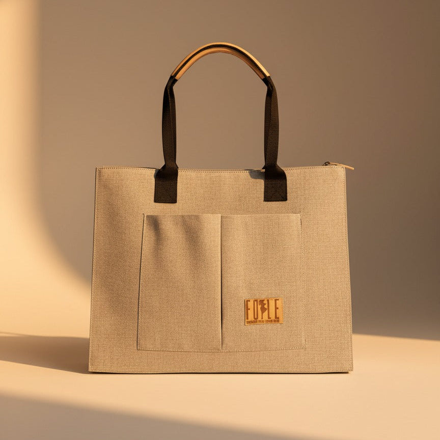 FOLLE Denim Utility Tote