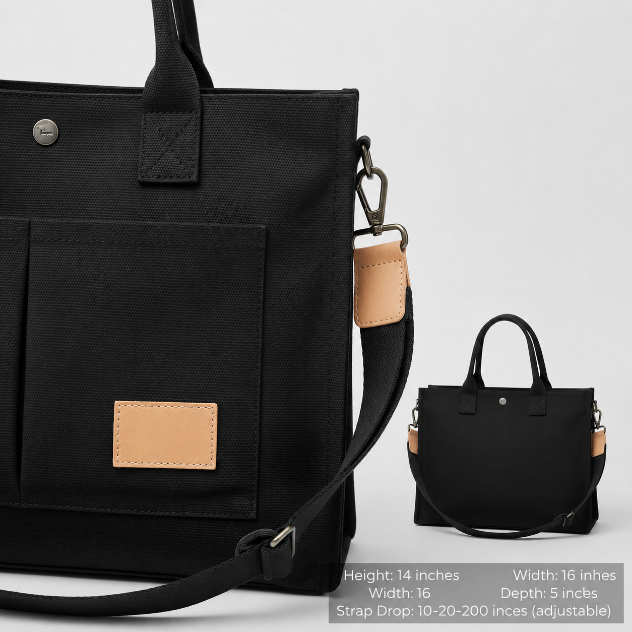 FOLLE Denim Utility Tote