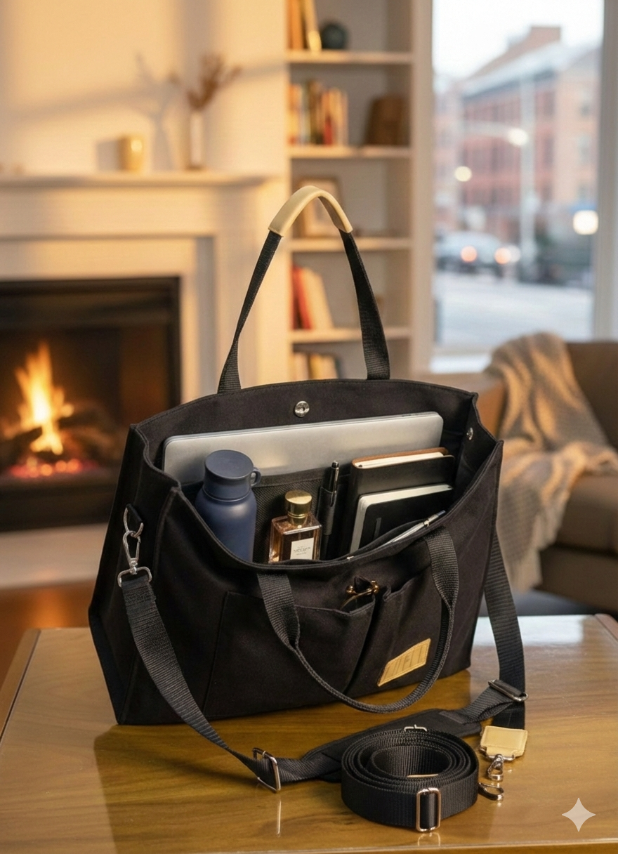 FOLLE Denim Utility Tote