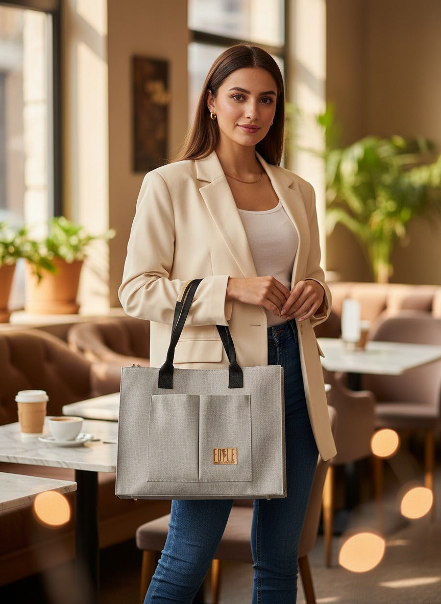 FOLLE Denim Utility Tote