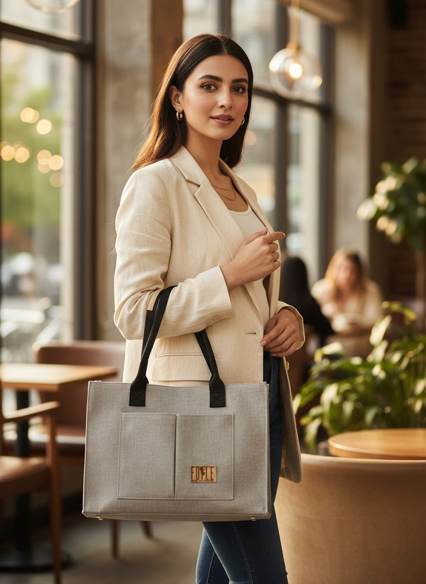 FOLLE Denim Utility Tote