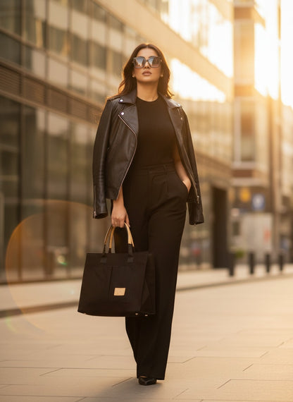 FOLLE Denim Utility Tote