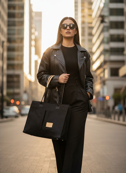 FOLLE Denim Utility Tote