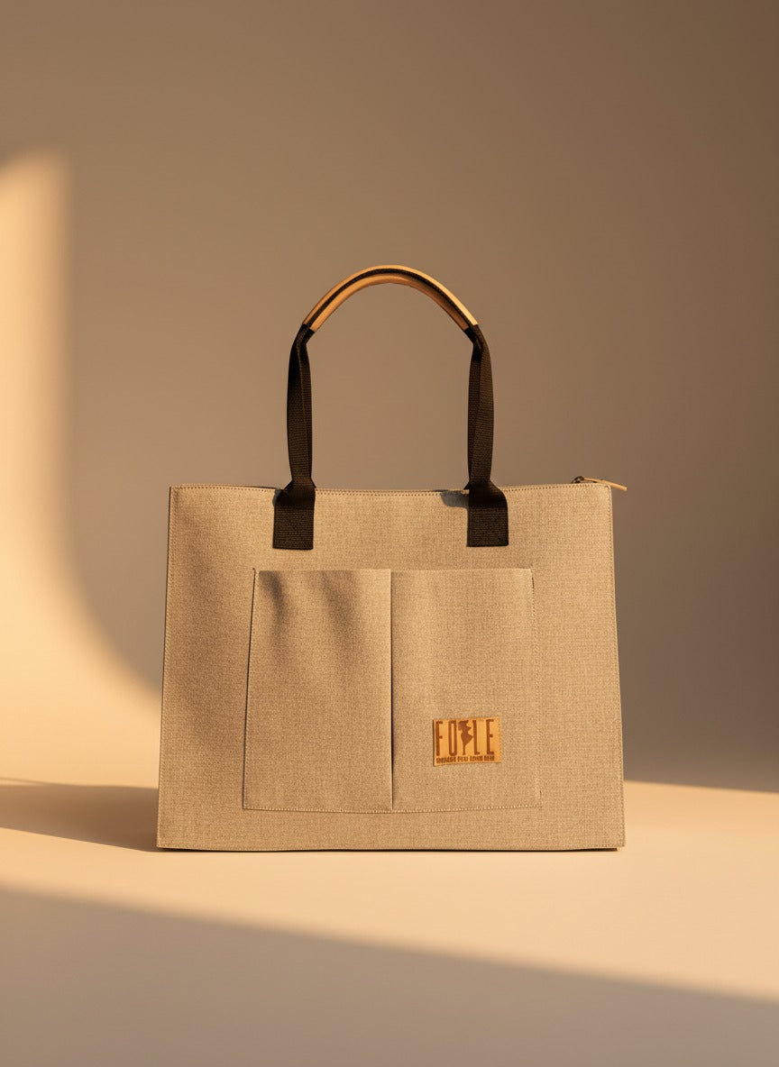 FOLLE Denim Utility Tote