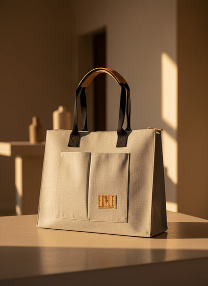 FOLLE Denim Utility Tote