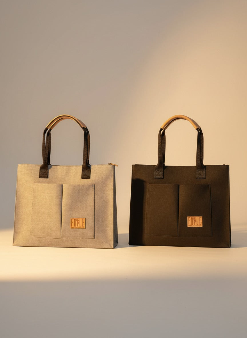 FOLLE Denim Utility Tote